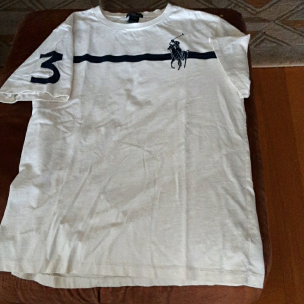 Polo by Ralph Lauren White and Black Kids Tee